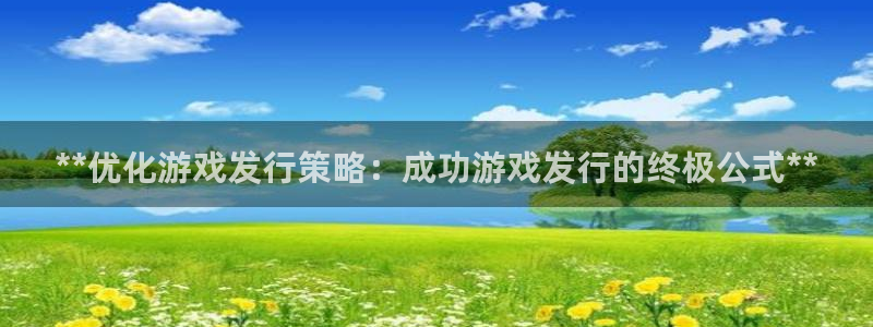 天辰网络：**优化游戏发行策略：成功游戏发行的终极公式**