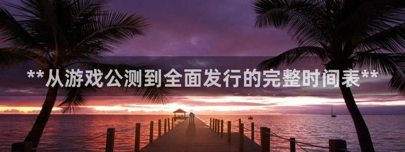 天辰平台招商1111是什么活动：**从游戏公测到全面发行的完整时间表**