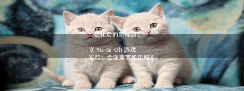 天辰平台注册登录地址怎么改：**优化后的新标题：**

《 Yu-Gi-Oh 游戏
发行：全面指南和见解》